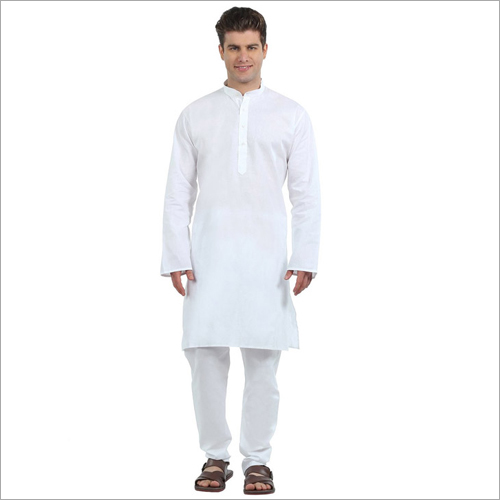 Indian White Cotton Kurta Pajama