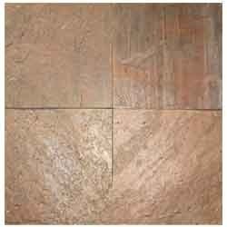 Copper Polished Slate Stone Size: 60x60cm