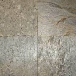 Silver Shilver Shine Polished Slate Stone
