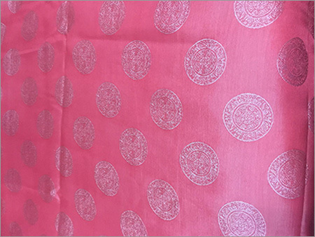 Super Silk Fabric - Pure Silk, 44 Inches Wide, Pink Color, 150 gsm | Durable Fabric, Elegant Design, Smooth Feel, Soft Texture, Floral Pattern, Versatile Use