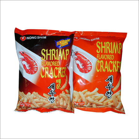 झींगा स्वाद वाले क्रैकर