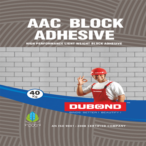 Block Bonding Adhesive - Liquid, 40 Kg | High Adhesion Strength, Pre-mixed, Eco-friendly, Thin Jointing Material, No Water Curing Required