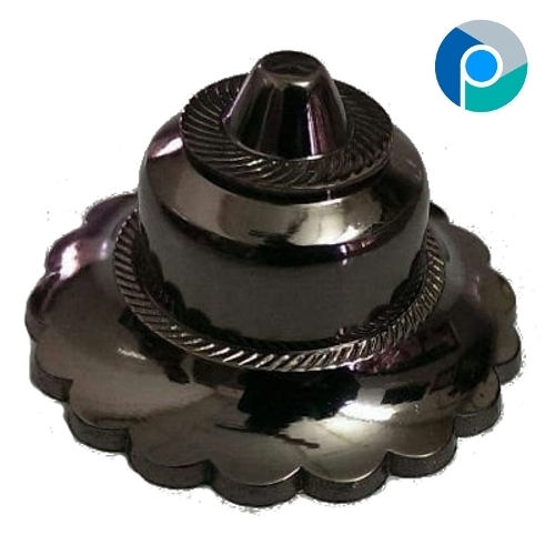 पॉलिश ब्रास हार्डवेयर फ्लावर डोम फिनिश ब्लैक