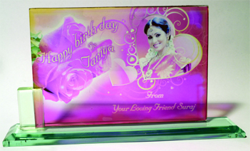 Photo Crystal - Crystal Glass, 10cm Diameter, 12cm Height | Elegant Design, Durable, Personalized Keepsake