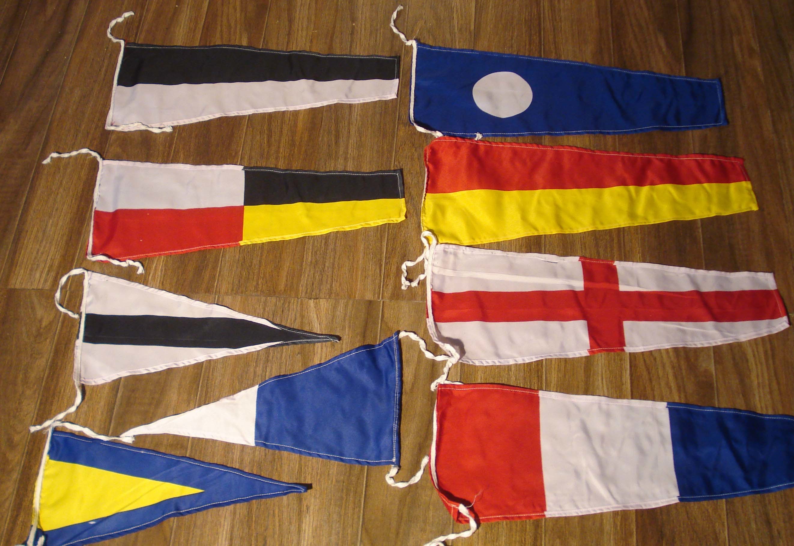 Maritime Signal Flags / Flag Set - Set Of 14 Flag