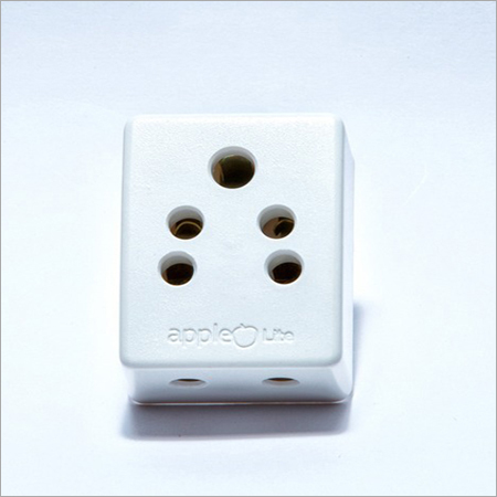 3 Pin Multi Plug - White, 8x9.5x3.75mm, IP66 Rated, 85-300V Voltage | 2-Year Warranty, Weight: 2-5 kg