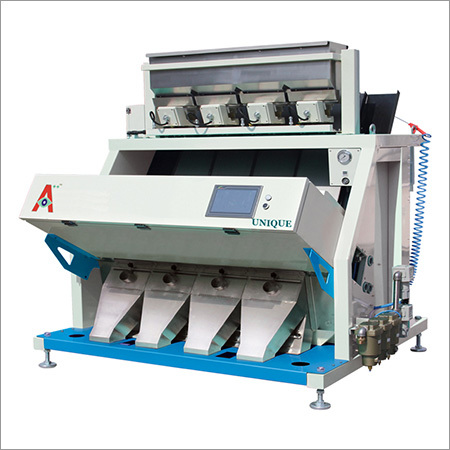 Industrial Color Sorter - 1337x1640x2015 mm, 617 kg | 99% Accuracy, Power Efficient, Low Maintenance, High-Resolution CCD Image Acquisition System