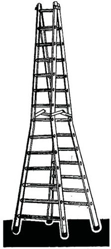 Hy-stage Double Step Trestle Ladder