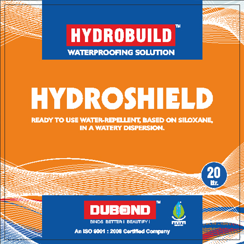 Hydroshield S Waterproofing - Solvent Based Oligomeric Siloxane, Colorless Liquid For Impregnating High-alkaline Substrates, Easy Brush Application
