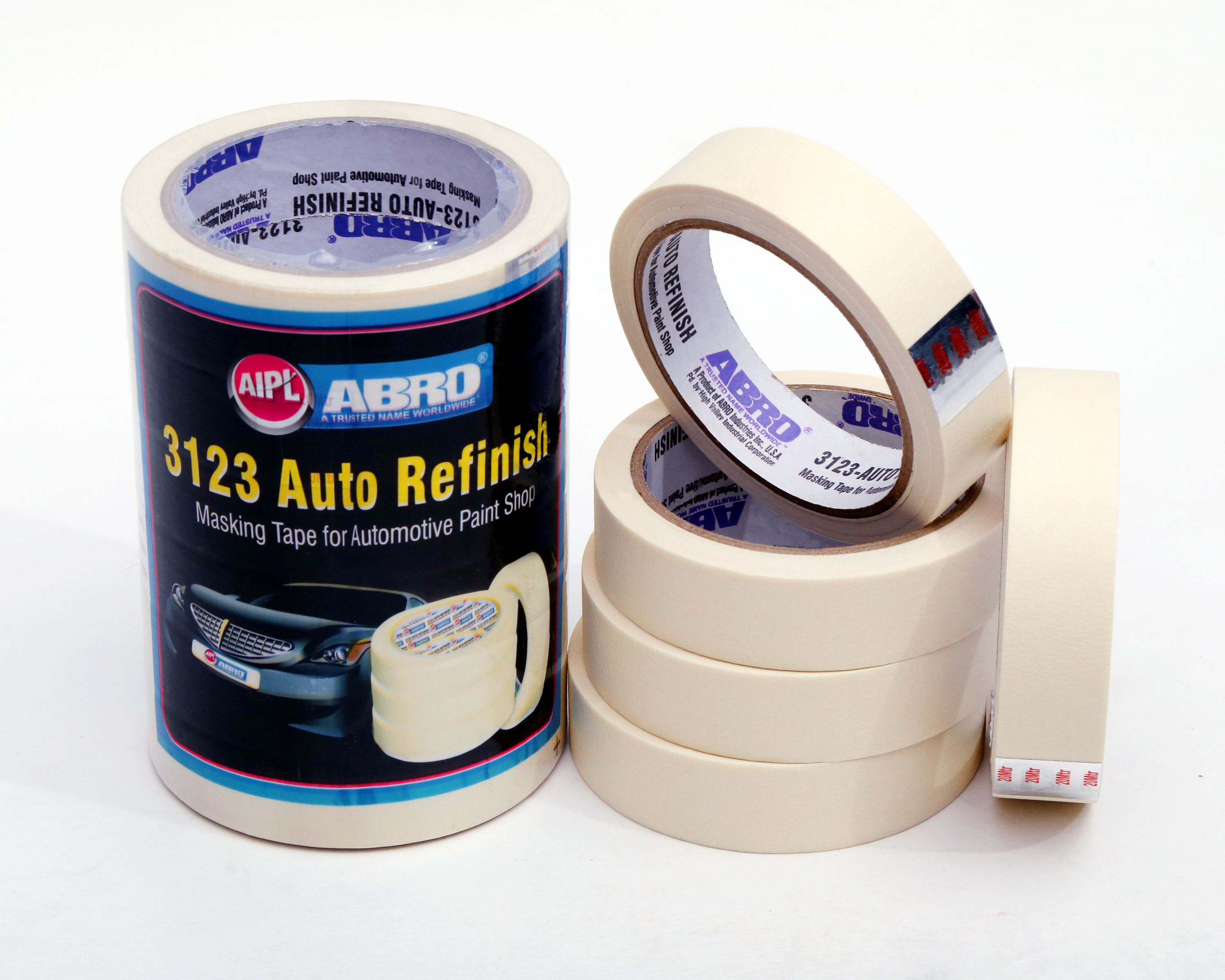 Masking Tape - Pvc Material, 12-72mm Width, 20-45m Length | Industrial Use, White Color, Warranty Included