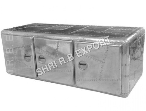 ड्रॉअर के साथ एविएटर कॉफी टेबल