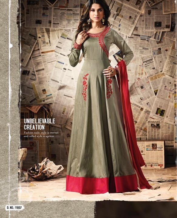 Stylish Anarkali Suits - Banglori Silk/georgette Top, Banarasi Silk/viscose Bottom, Size Up To 42 | Embroidered Aari/resham/zari/diamond Work