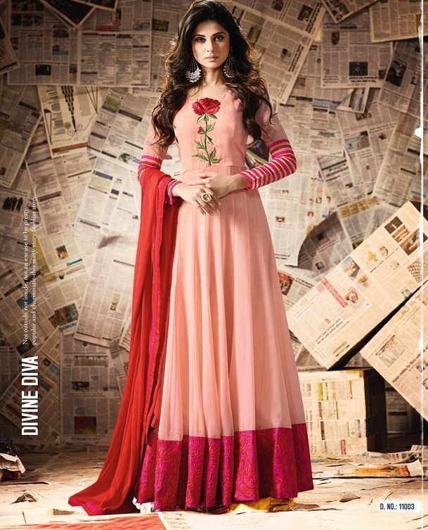 Stylish Anarkali Suits - Banglori Silk/georgette Top, Banarasi Silk/viscose Bottom, Size Up To 42 | Embroidered Aari/resham/zari/diamond Work