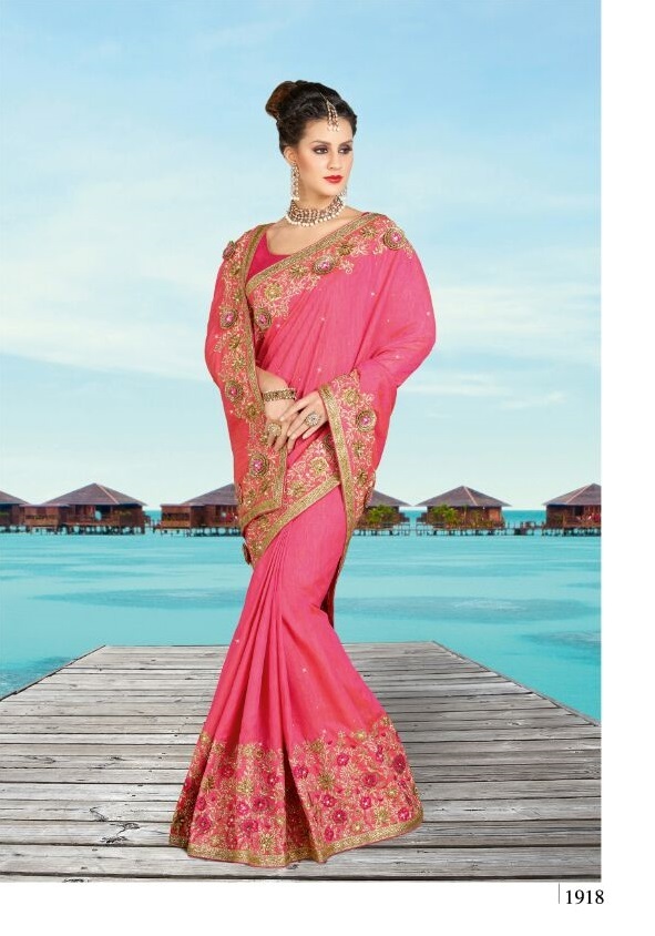 Embroidered Wedding Sarees Collection