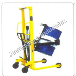 Drum Lifter Stacker - Mild Steel, 1520 mm Length , Yellow Color , 500-2000 Kg Capacity , Corrosion Resistant Design , 1 Year Warranty