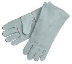 Leather Gloves - Pure Leather, Custom Sizes Available | Full Finger Style, Plain Pattern, Chemical and Heat Resistant