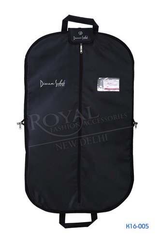 Women's Travel Garment Bag - Exclusive Soft Fabric, 609.6 mm Width, Black | Back Heavy Coated Design, Utility Pocket, Comfortable Foam Handles, Zipper Closure, Branding Flap