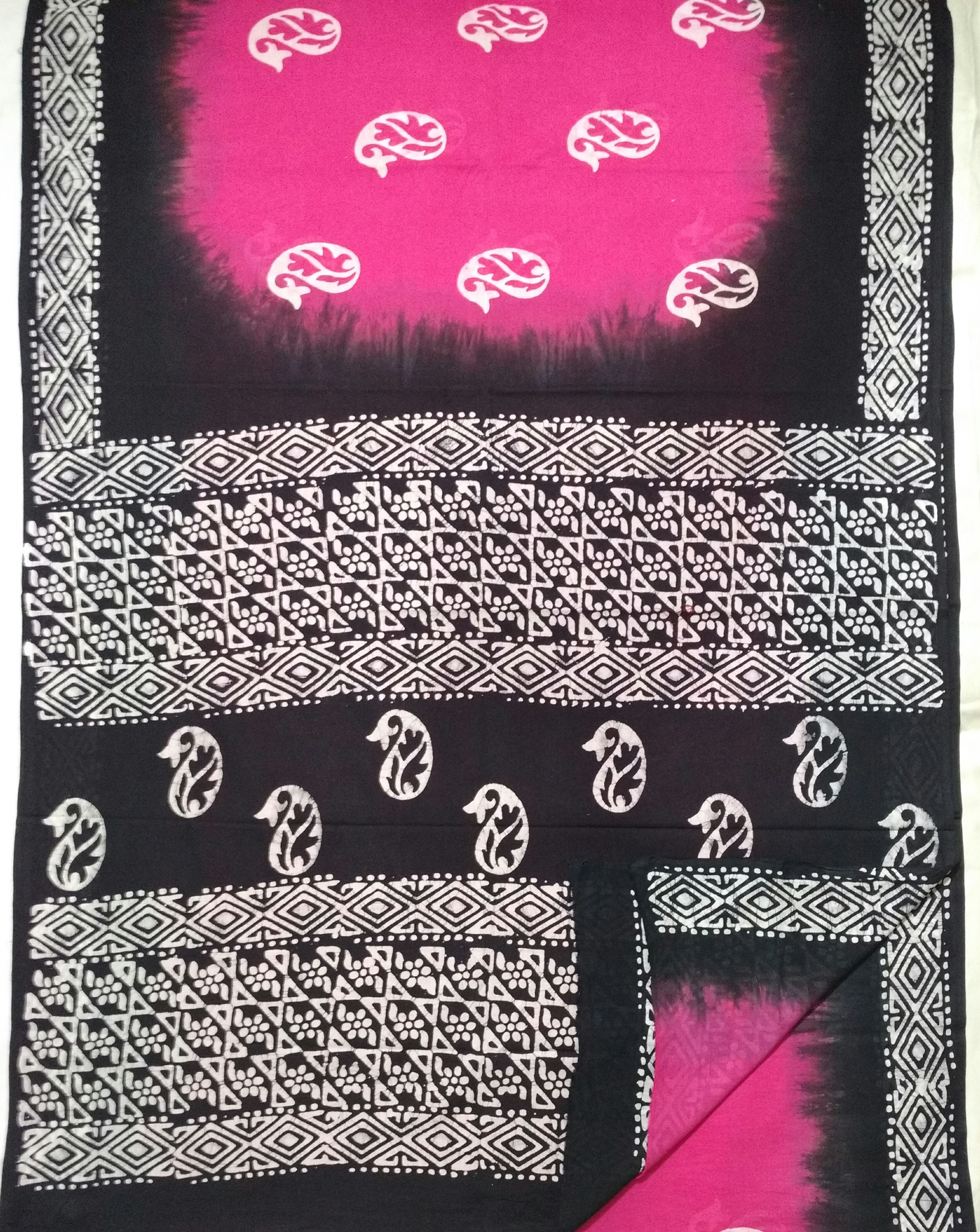 Chanderi Silk Batik Saree