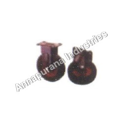 Forged Caster Wheels - Stainless Steel, 6-8 Inch Size, 215 mm Height, Maroon Color | High Strength, Smooth Movement, Long Working Life