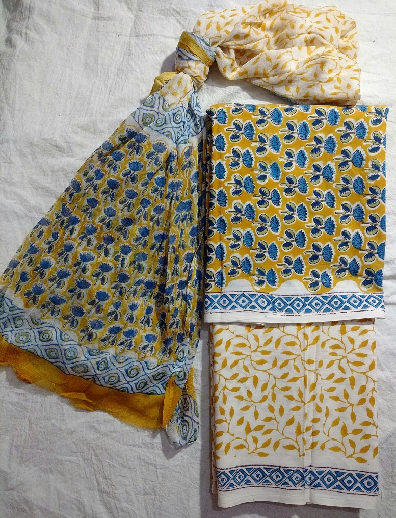 Cotton Suit - Soft Cotton Fabric, Elegant Color Shade | Lightweight, Washable, Skin Friendly, Quick Dry