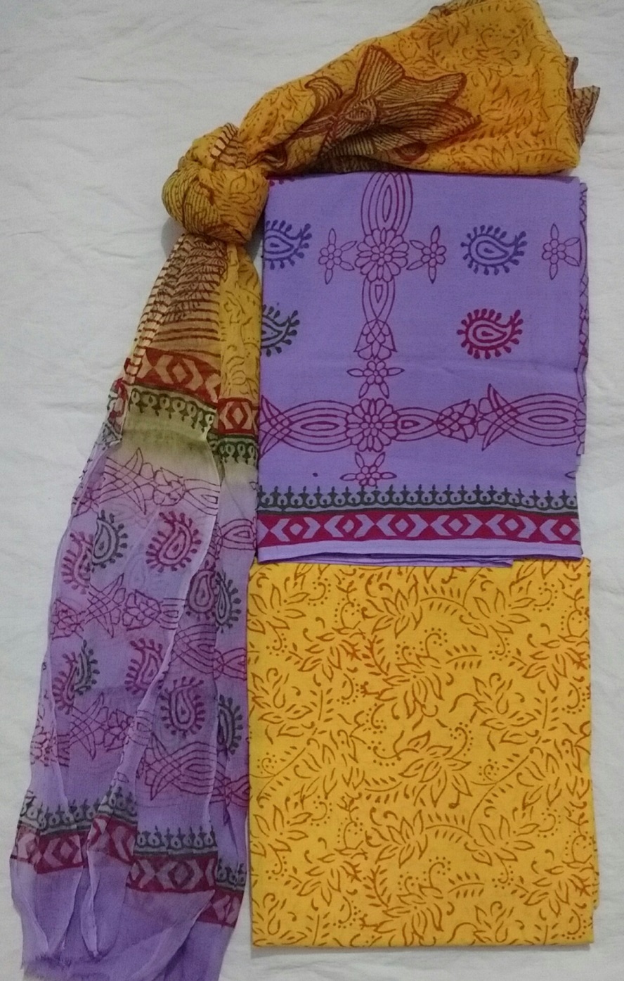 Washable Block Printed Suit