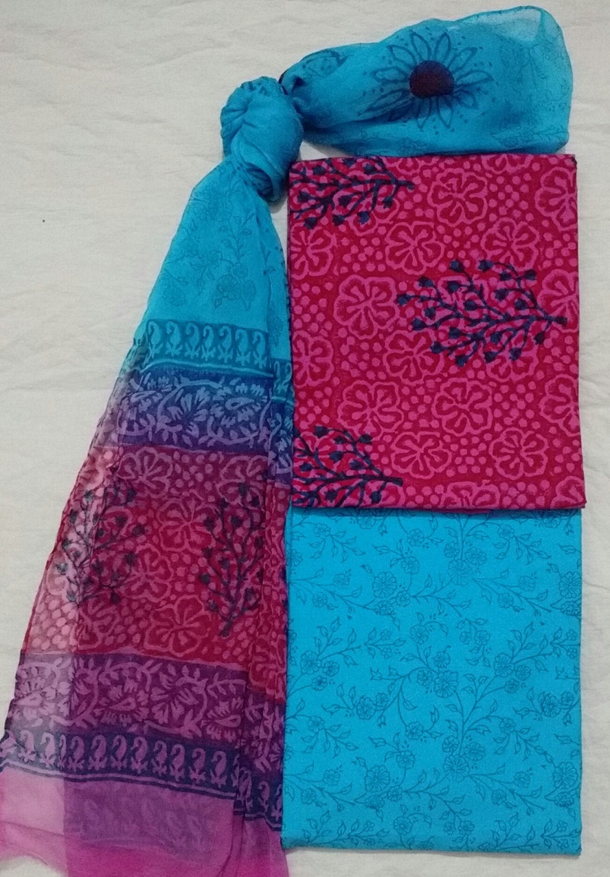 Washable Block Printed Suit