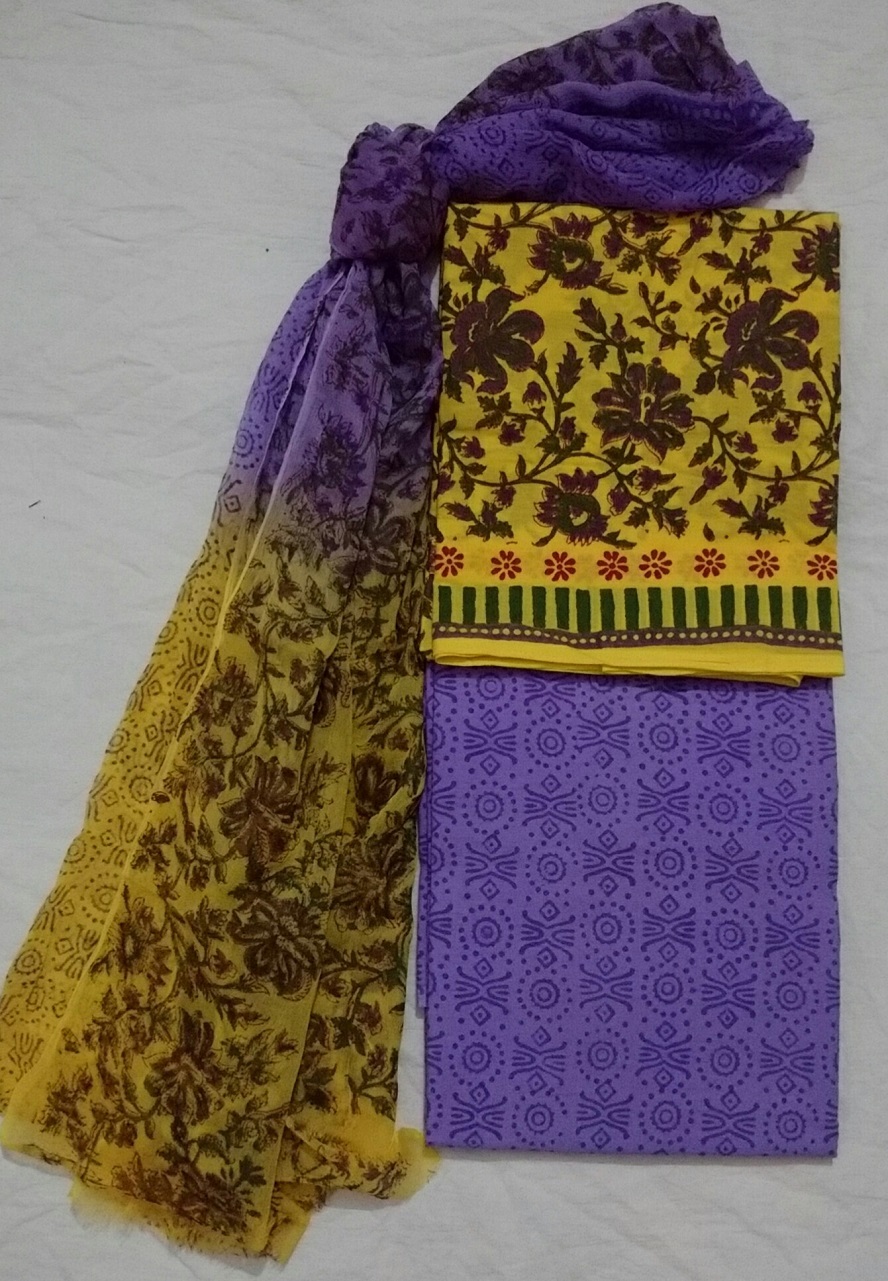 Washable Block Printed Suit