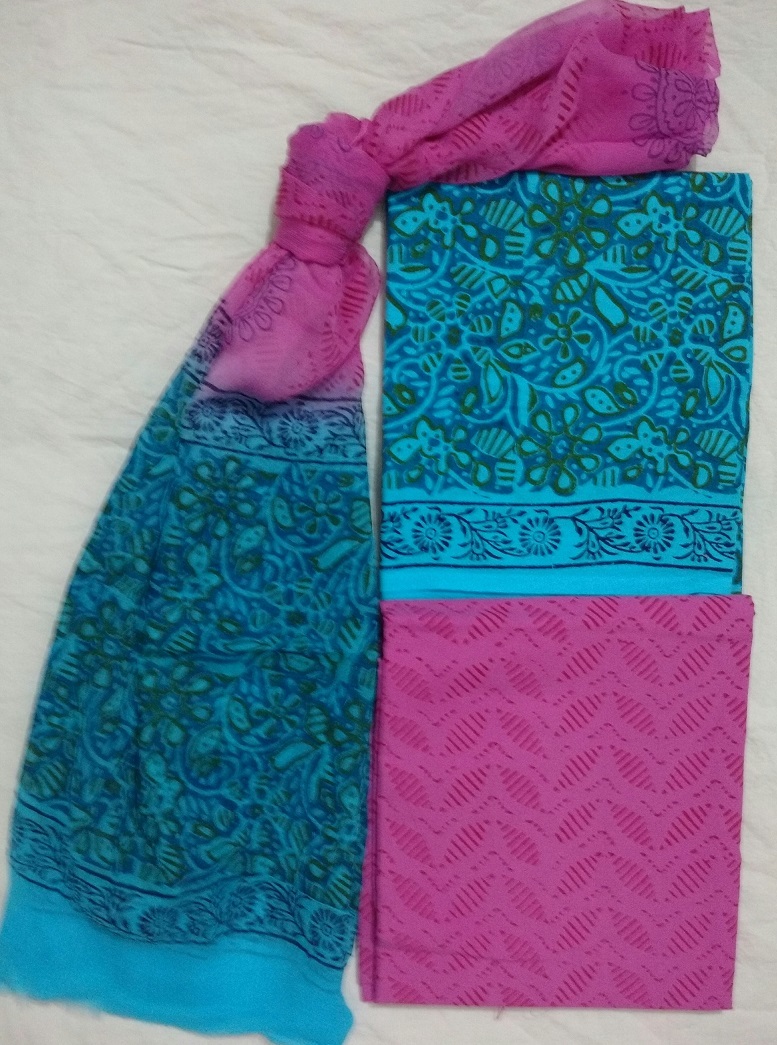 Washable Block Printed Suit
