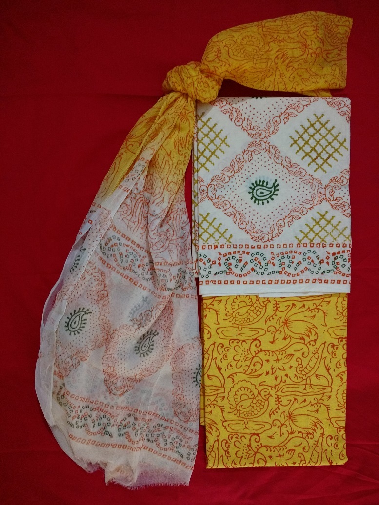 Washable Block Printed Suit