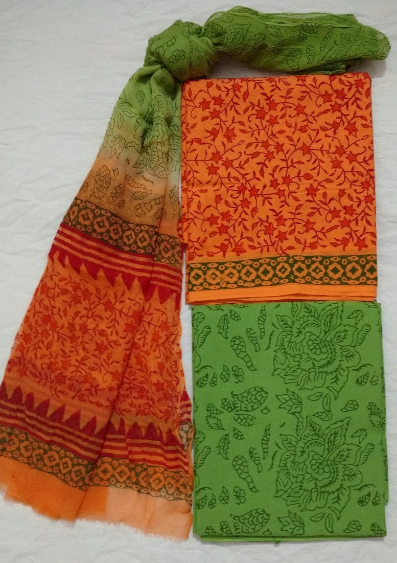 Washable Block Printed Suit