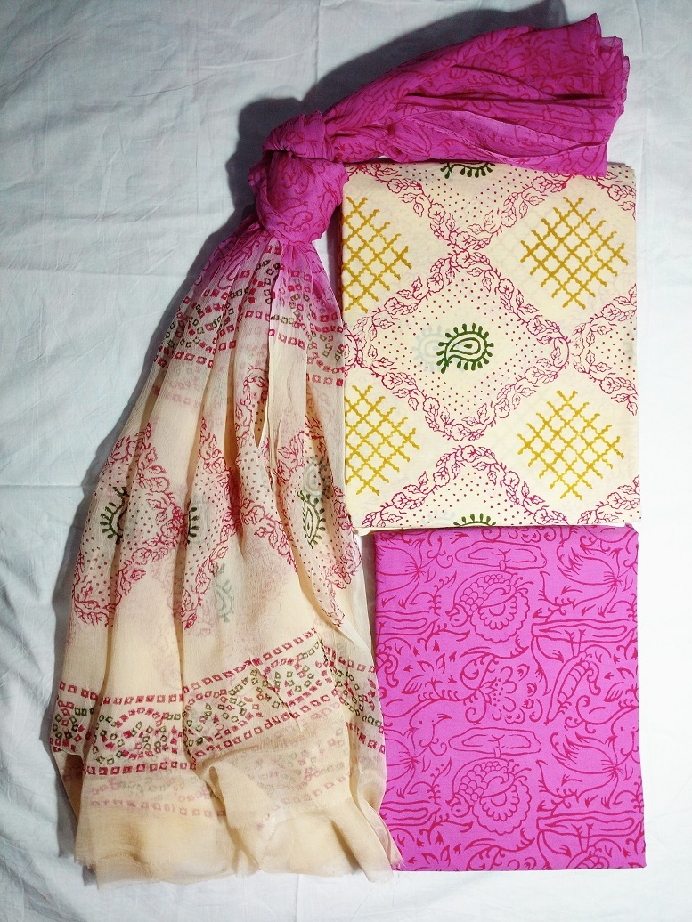 Washable Block Printed Suit