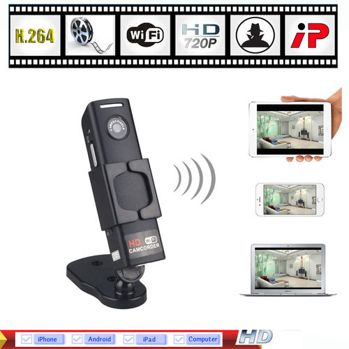 Spy Mini Hidden Cam Wifi Spy Camera Ip Hd 720P Camera Pixels: 5 Megapixel (Mp )