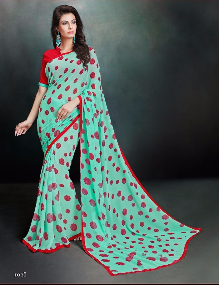 Multicolour Saree Exotica 6661-6672 Georgette Saree Catalog With Border Work