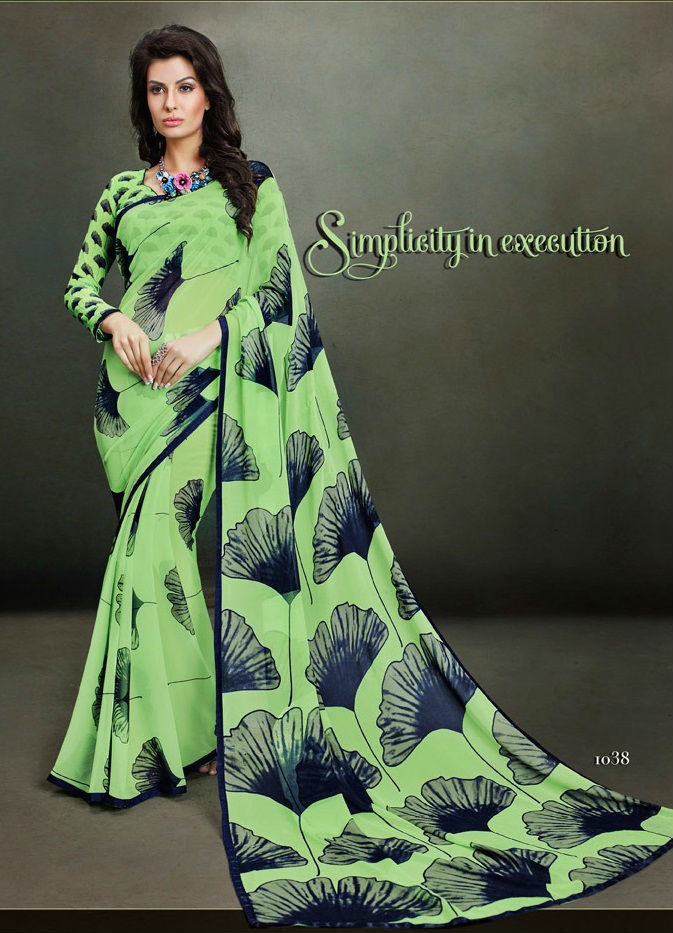 Multicolour Sethnic Designer Blouse With Printed Bandhej Sarees From Jaipur