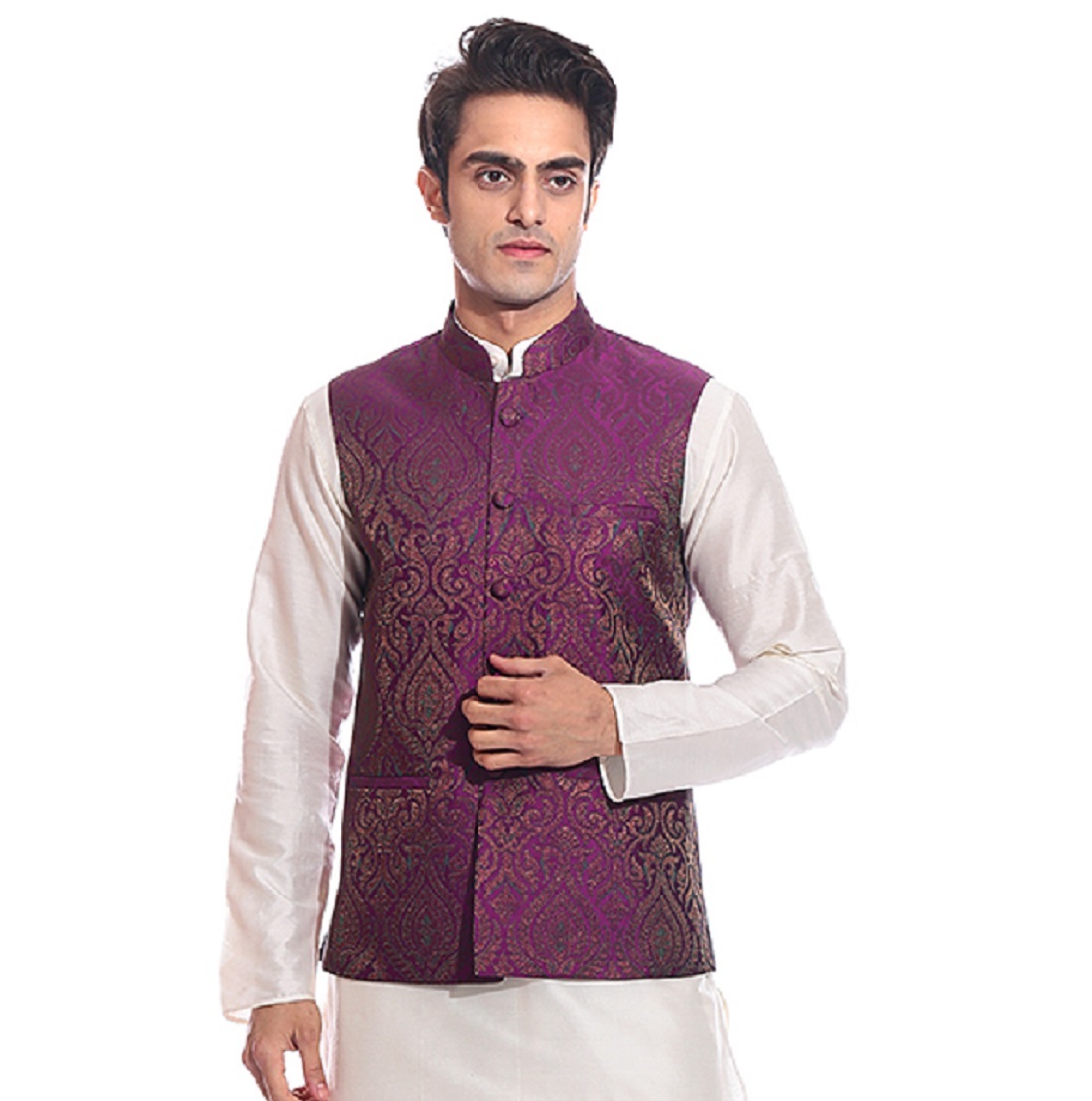 Jacquard Nehru Jacket