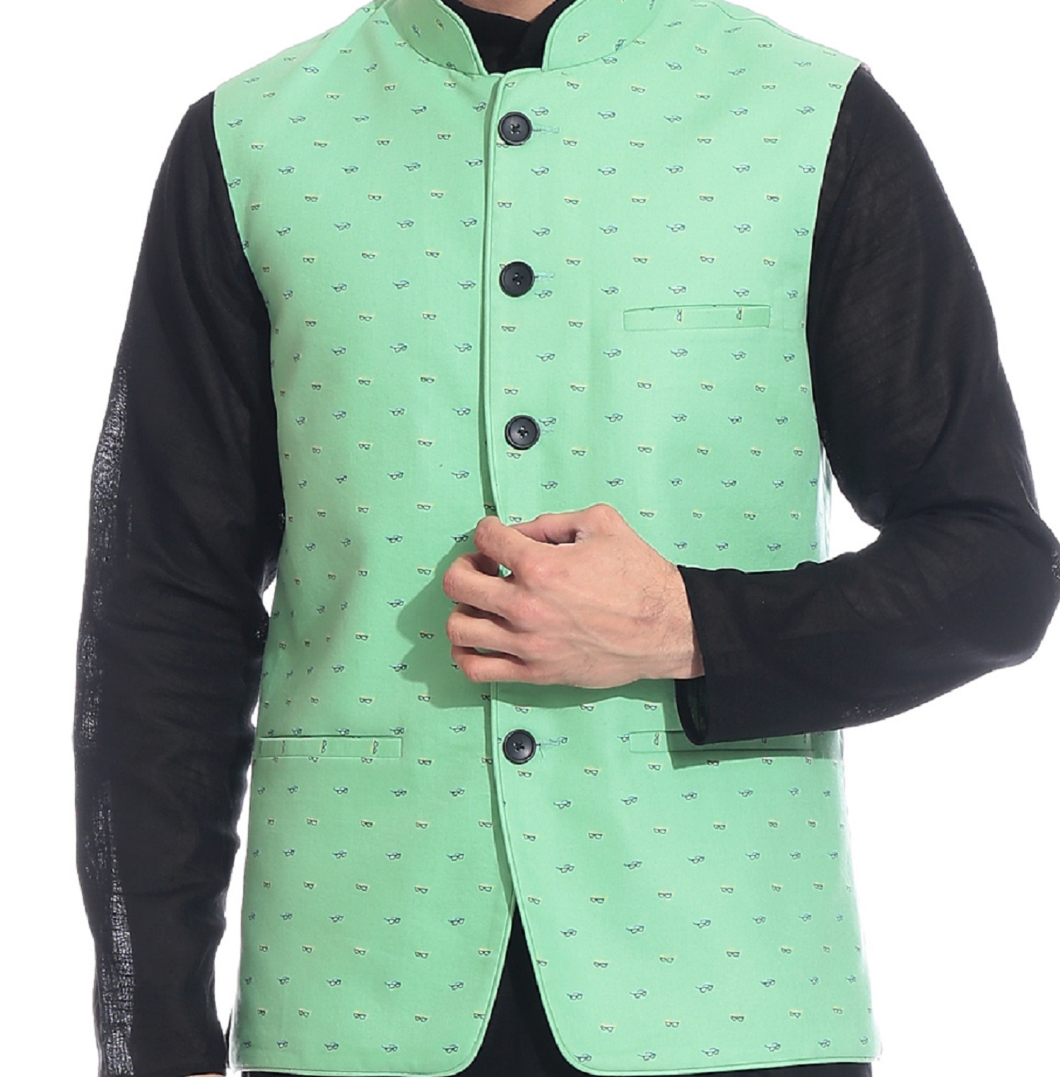 Jacquard Nehru Jacket
