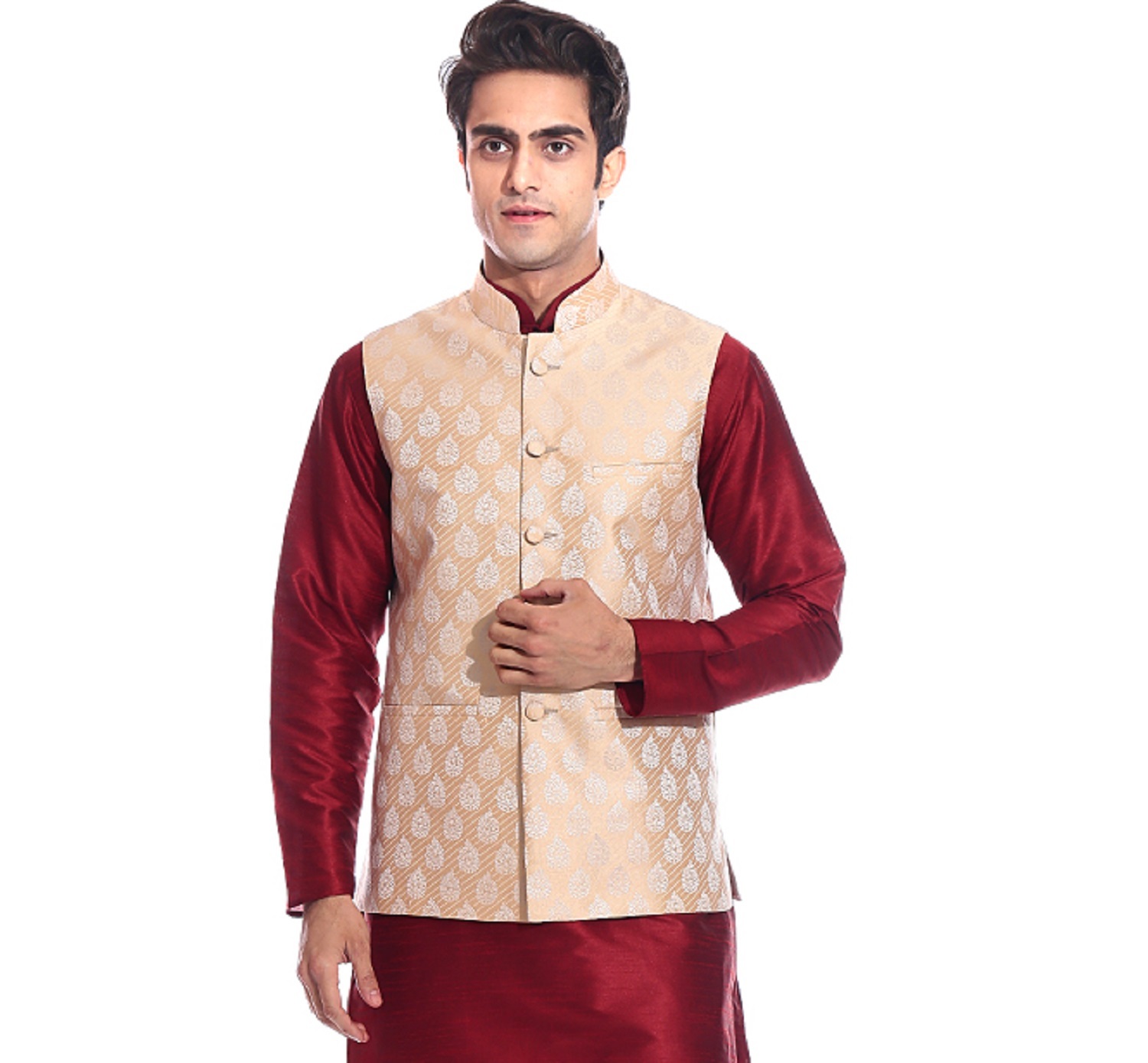 Jacquard Nehru Jacket