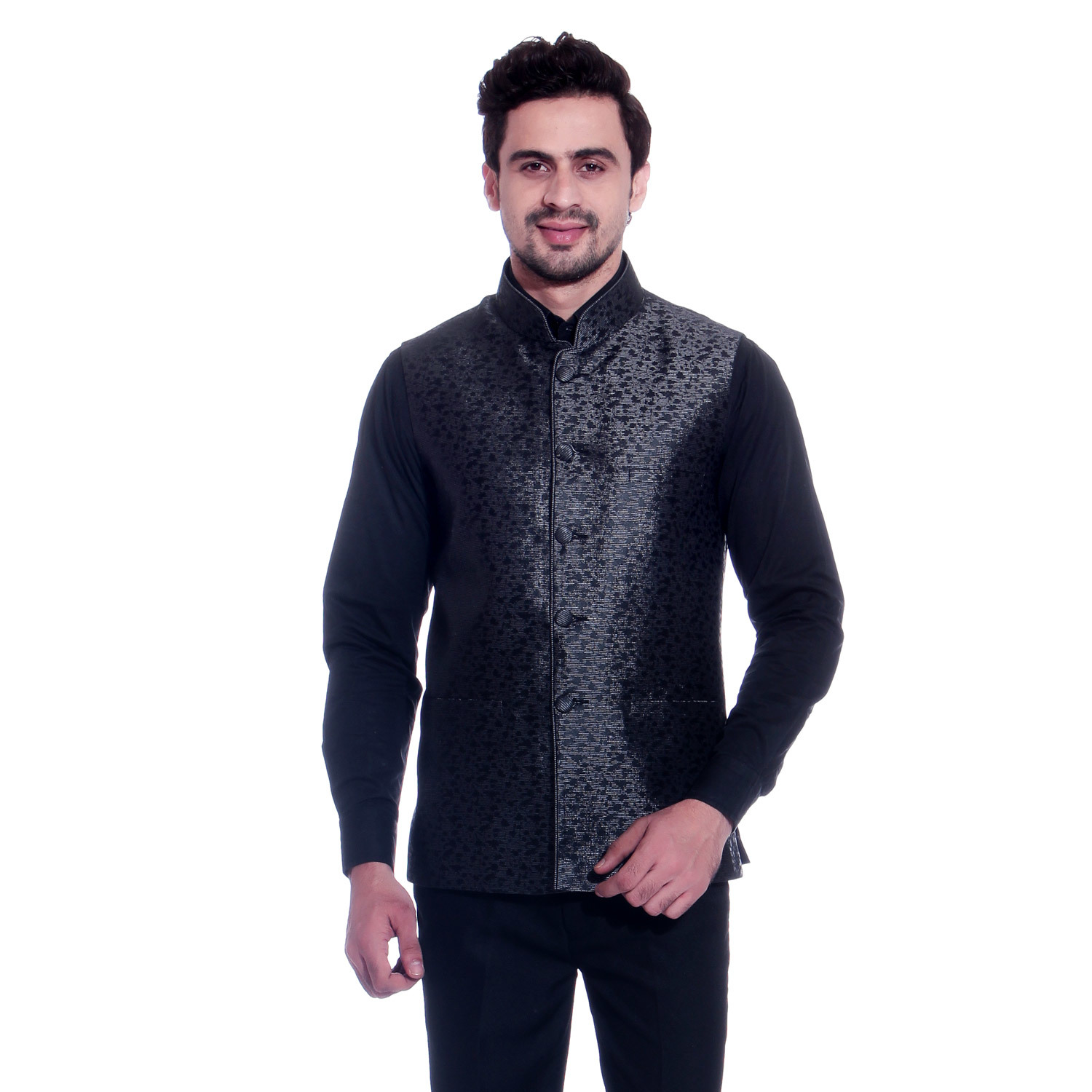 Jacquard Nehru Jacket