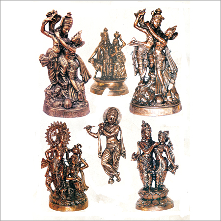 नृत्य करती हुई राधा कृष्ण की मूर्ति