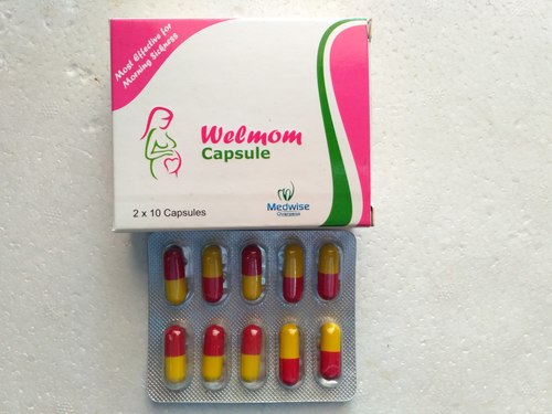 Welmom Capsule - Ginger, Vit B6, Vit D & Lime General Drugs