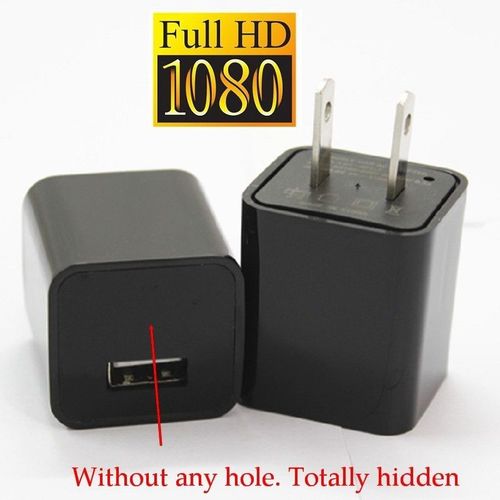 Spy 1080P Mini Ac Adapter Charger Hidden Spy Camera Loop Record 8G Memory Camera Pixels: 5
