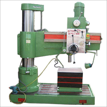 65mm Semi-Automatic Radial Drill Machine - 140mm Boring Capacity, 8 Speed Ranges, 325mm Spindle Travel, 415V Power Supply, 4000Kg Weight