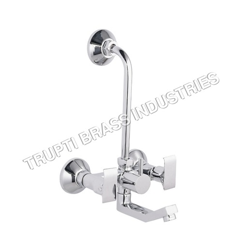 2 in 1 Wall Mixer - Round Shape, Stainless Steel , Pipe Fittings for Efficient Water Control