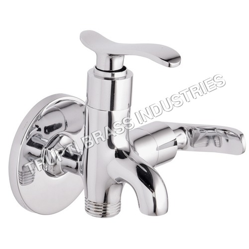 स्टेनलेस स्टील क्रोम प्लेटेड 2 इन 1 बिब कॉक