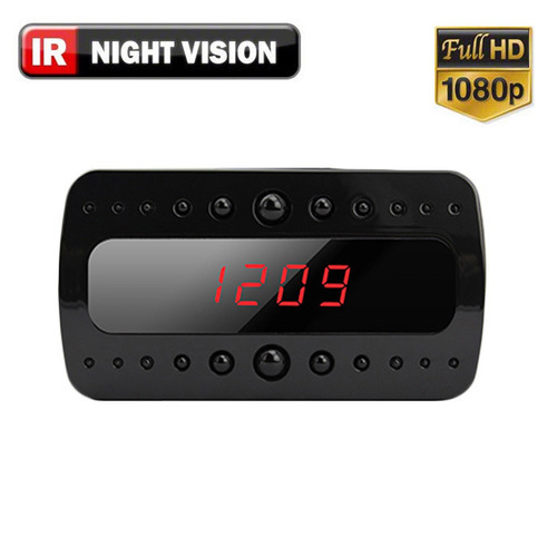 स्पाई मोशन एक्टिवेटेड मिनी क्लॉक हिडेन कैमरा नाईट विज़न 1080p Hd के साथ
