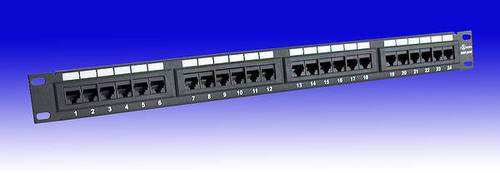 24 PORT PATCH PANEL CAT 6