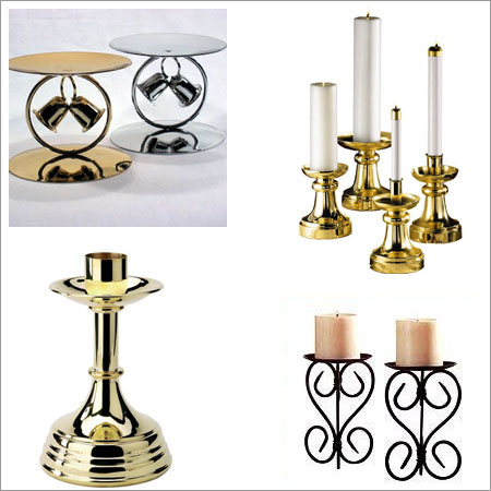 पीतल का मोमबत्ती धारक