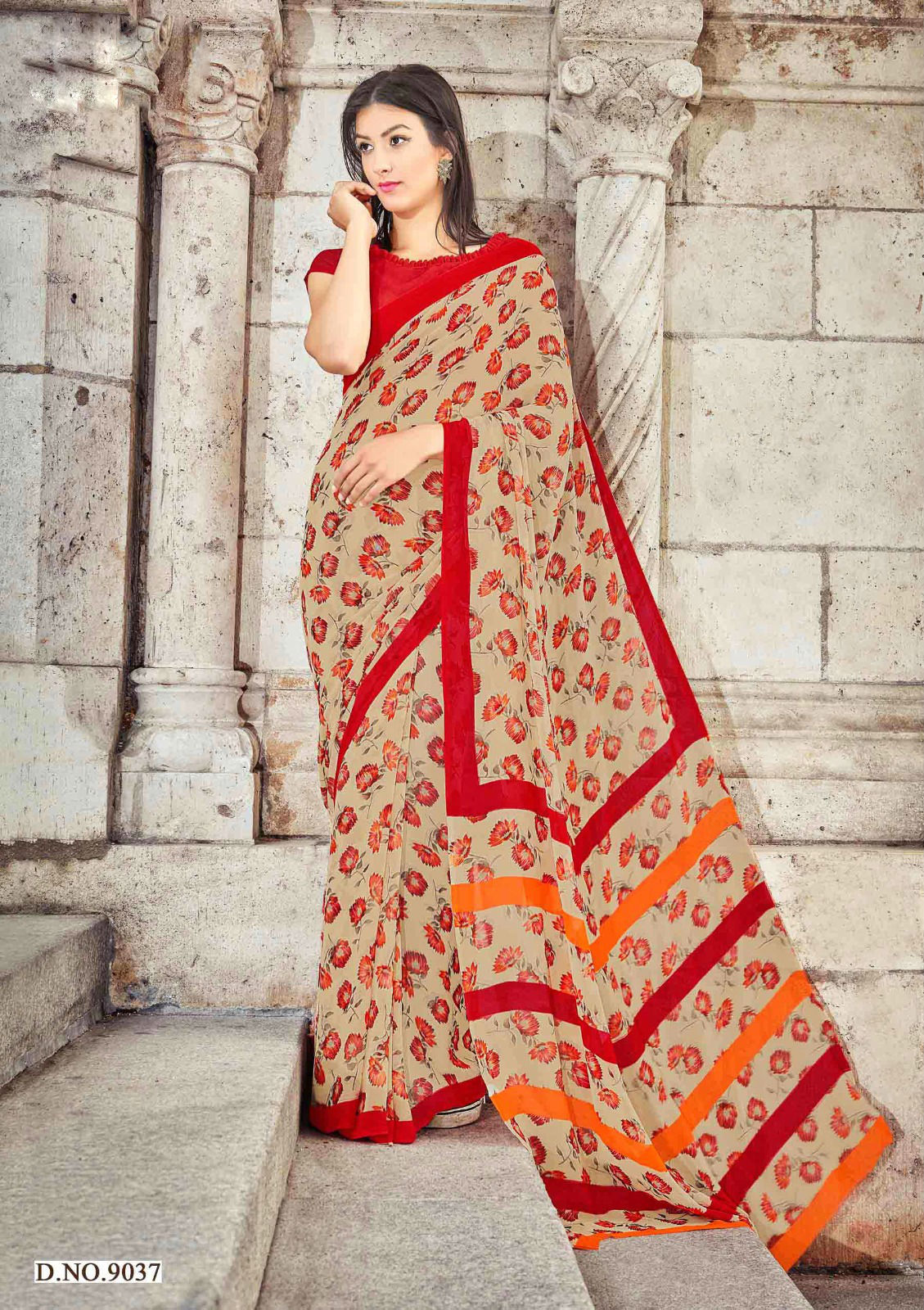 Georgette Printed Sarees