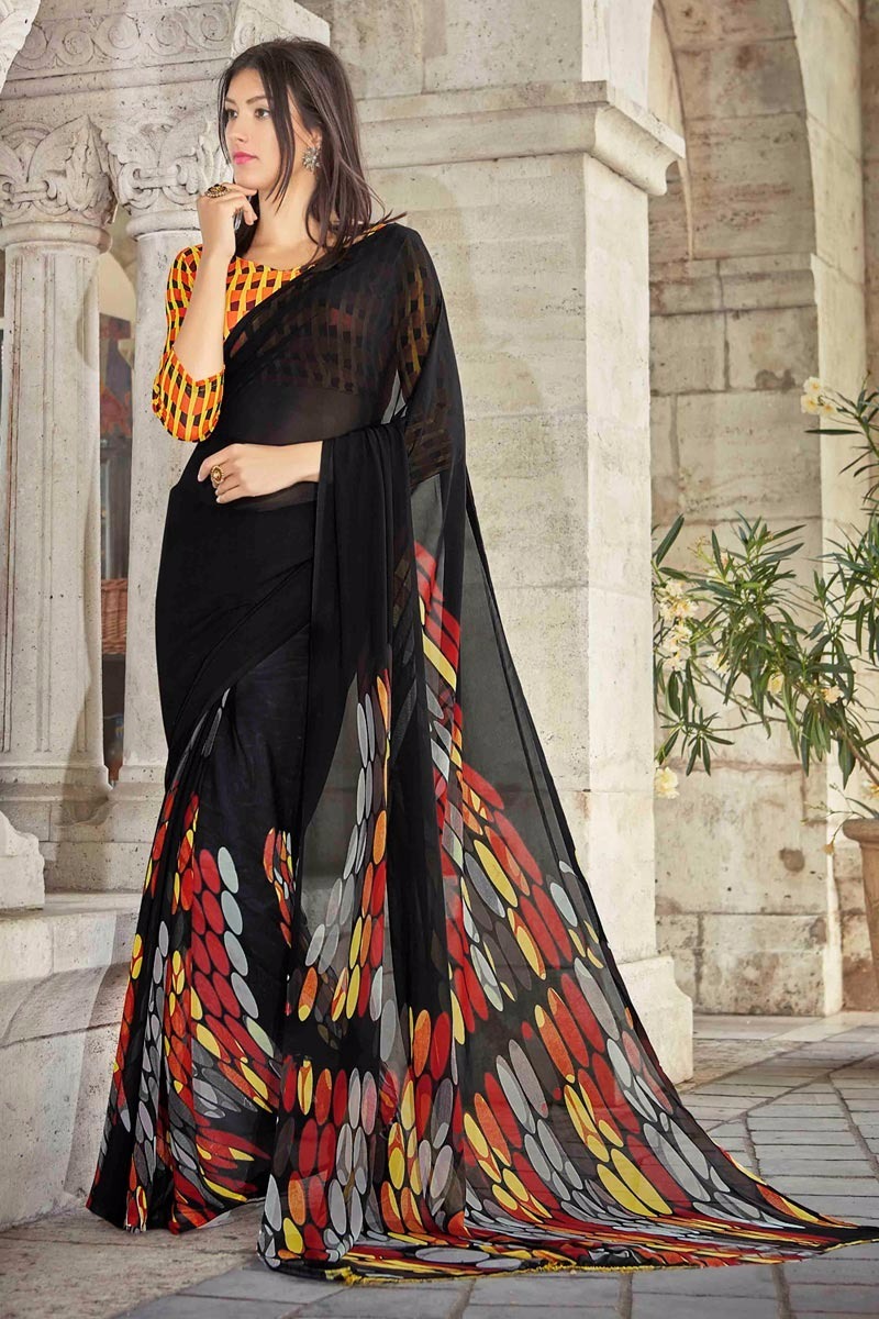 Georgette Weightless Sarees