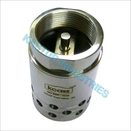 SS Foot Valve - Stainless Steel, High Dimensional Accuracy, Smoother Surface Finish, With Additional Strainer to Prevent Debris Entry
